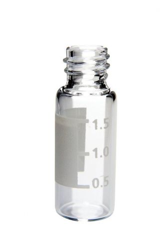 Autosampler vial 1.5 ml, hacim çizgisi, yazı yazma yeri, geniş ağız