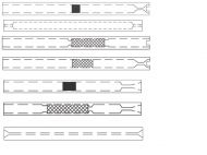 Inlet liner, Ultra Inert, split, low pressure drop, glass wool